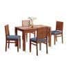 Atlas Crest Solid Wood 4 Seater Dining Table With Atlas Dining Chairs Set