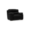 Thiene 1 Seater Leather Sofa in Licorice Colour