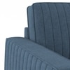 Apollo Neo 1 Seater Fabric Sofa in Lapis Blue Colour (Back Height : Regular, Cushion Type : Soft)