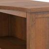 Dickens Corner Desk in Amber Walnut Finish