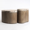 Norweg Solid Wood Coffee Table In Dark Walnut Finish