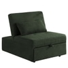 Evenie 1 Seater Pull Out Sofa cum Bed  in Olive Green Colour