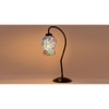Multicolor Mosaic Glass Curvy Table lamp with Iron Base (EN26)