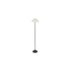 Tyrion Black Cotton Shade Floor Lamp