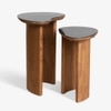 Brio Stainless Steel Side Table in Black Colour