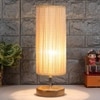 Brianna Wood Table lamp with Bamboo Shade