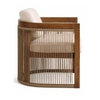 Sereno Solid Wood Lounge Chair in Multicolor Colour