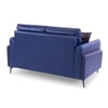 Meagan 2 Seater Leatherette Sole in Blue Colour