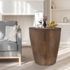 Metalsmith Side Table – Solid Wood, Walnut Finish