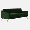 Reiti Velvet 3 Seater Sofa in Green Colour