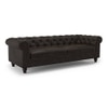 Winchester 4 Seater Leatherette Sofa in Chocolate Colour