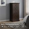 Alexandra Solid Wood Chest of Drawers in American Walnut Finish