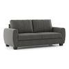Luna 3 Seater Fabric Sofa (Slate Grey)