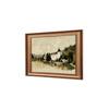 Artistry Beige Brown Forest Landscape Printed Framed Canvas Wall Prints Set of 1 Multicolor Matte