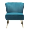 Beato Fabric Accent Chair in Blue Colour