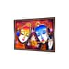 Radha Krishna Madhubani Canvas Wall Prints Canvas Wall Prints Set of 2 Multicolor Matte
