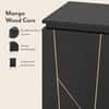 Dante Solid Wood Bar Cabinet (Black Finish)
