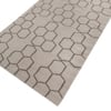 Jaipur Rugs Tessellated Wool 5x8 Feet Medium Grey And Black Olive Dhurrie Carpet