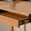 Andaman Teressa Solid Wood Study Table in Black Colour