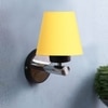 Devansh Metal Electric Wall Light in Yellow Colour with Yellow Shade Count of 1 Light