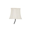 Angus Black Cotton Shade Floor Lamp