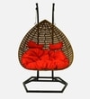 Zermatt Wicker Swing In Beige And Brown Color