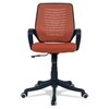 Diicea Mid Back Ergonomic Chair in Orange Colour