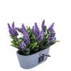 White 1 Pieces Hanging Lavender Artificial Plant With Pot