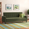 Salford 3 Seater Click Clack Sofa Cum Bed In Moss Green Colour