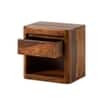 Nima Solid Wood One Drawer Bedside In Provincial Teak Finish