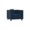 Windsor Premium 1 Seater Fabric Sofa in Indigo Blue Colour