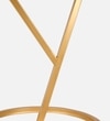 Y Metal Side Table in Gold Colour