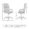 Pleash High Back Executive Chair in Grey Colour