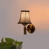 Devansh Gold Wall Mounted Lamp With Beige Jute Shade