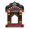 Desert Art Wooden Handpainted Multicolour Decorative Stool
