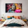 The Castle Decor Lord Buddha Wall Painting Wooden Framed Digital Painting 27x48 Inch (Style 1)