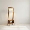 Francis Beige Jute Floor Lamp with Beige Jute Base