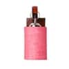 Devansh Solid Wood Electric Wall Light in Brown Colour with Pink Shade Count of 1 Light