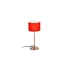 Damir Orange Fabric Shade Table Lamp with Steel Steel Base