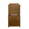 D'Dass Multi Color Mdf and Sheesham Wooden Temple With Cabinet For Pooja