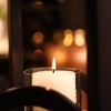 Ireka Homes Lumora Wooden Lantern with Glass and Candle – Home Decor (Pack of 1)