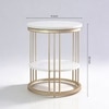 Elegant Metal Side Table in Gold Colour