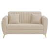 Daraco Velvet 2 Seater Sofa in Cream Color