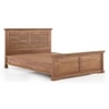 Tuscany Solid Wood Queen Size Non Storage Bed In Latin American Teak Finish