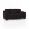 Esquel Premium 2 Seater Fabric Sofa in Deep Brown Velvet Colour