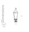 Corte Brass and Glass Outdoor Light