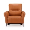 Orchard One Seater Motorized Leather Recliner in Savana Tan Brown Colour
