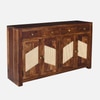 Sheesham Wood 4 Door 4 Drawer Sideboard in Provincial Teak Finish