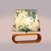 Devansh Multicolor Cotton Table Lamp With  Wood Natural Base -14