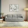 Apollo Compact 3 Seater Fabric Sofa in Granite Weave Colour